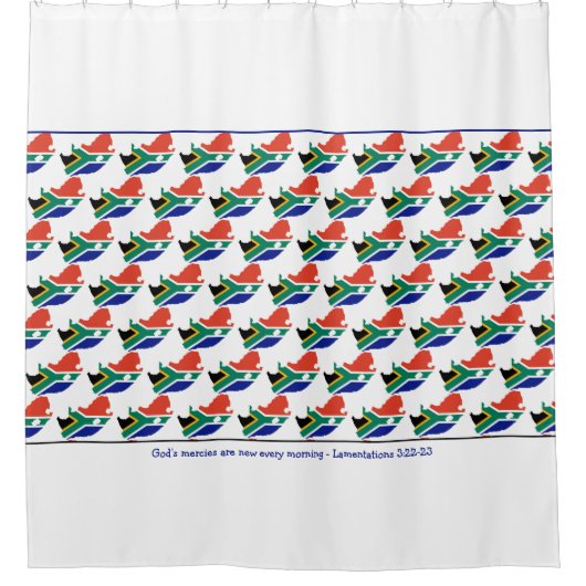 愛国的な南アフリカ国旗のカスタマイズ可能な聖なる書物、 経典 シャワーカーテン (正面)