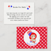 愛国的な叔父サムアメリカン本のベビー エンクロージャーカード (正面/裏面)