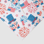 愛国的な叔父サムパターンラッピング紙 薄葉紙 (詳細)