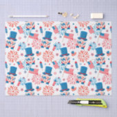 愛国的な叔父サムパターンラッピング紙 薄葉紙 (クラフト)