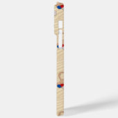 愛国的な夏のビーチサンダルサングラス Case-Mate iPhoneケース (裏面 / 左)