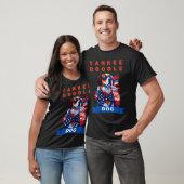 愛国的な子犬の精神を示すヤンキー・ドゥードゥル・ドッグ Tシャツ (ユニセックス)