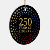 愛国的な家族の形見 アメリカ独立250周年 セラミックオーナメント (右)