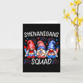 愛国的な小人たち 7月4日 面白いふざけ隊 カード (黄色い花)