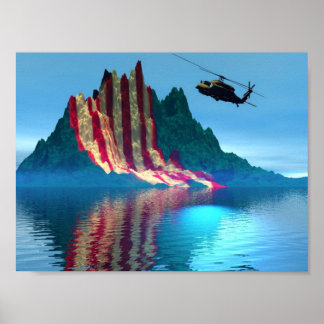 愛国的な山 ポスター