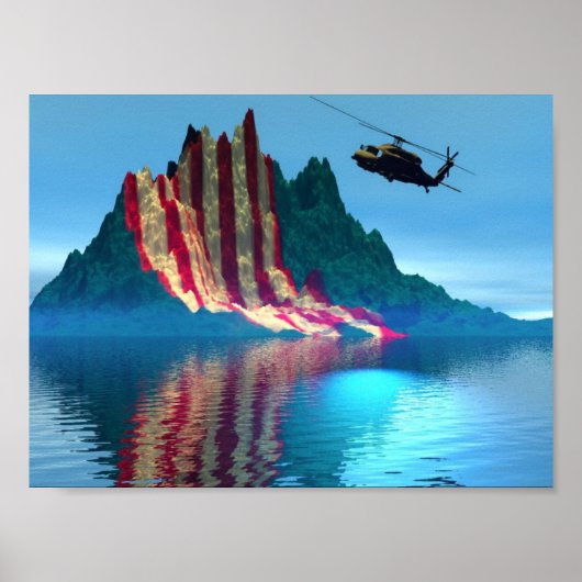 愛国的な山 ポスター (正面)