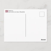 愛国的な平和のシンボルユニークなアメリカ国旗 ポストカード (裏面)