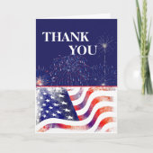愛国的な幸せ退役軍人の日 サンキューカード (正面)