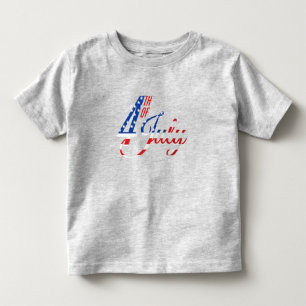 愛国的な幼児用Tシャツ トドラーTシャツ
