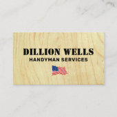 愛国的な建築手利大工 名刺 (正面)