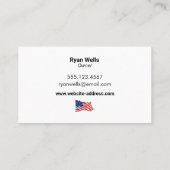 愛国的な建設 名刺 (裏面)