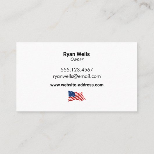 愛国的な建設 名刺 (裏面)