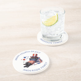 愛国的な怠惰な黒猫7月4日 コースター