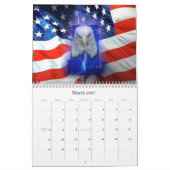 愛国的な情景カレンダー カレンダー (3月 2027)