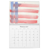 愛国的な情景カレンダー カレンダー (2月 2027)