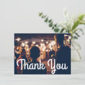 愛国的な愛II 独立記念日 結婚式 感謝カード (スタンド正面)