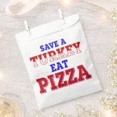 愛国的な感謝祭の救トルコピザ フェイバーバッグ (クリップ留めされた状態)