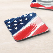 愛国的な懸命プラスチックばいせん コースター (左側)