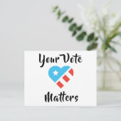 愛国的な投票者向けポストカード ポストカード (スタンド正面)