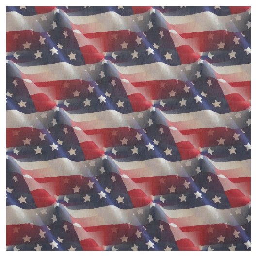 愛国的な抽象芸術アメリカ国旗のコラージュ ファブリック (見本)