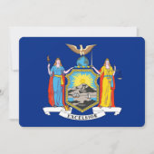 愛国的な招待状とニューヨーク州旗 招待状 (正面)