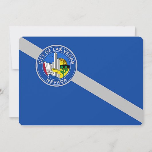 愛国的な招待状　ラスベガスの旗付き 招待状 (正面)
