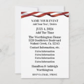 愛国的な招待状 招待状 (裏面)