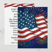 愛国的な招待 招待状 (正面/裏面)