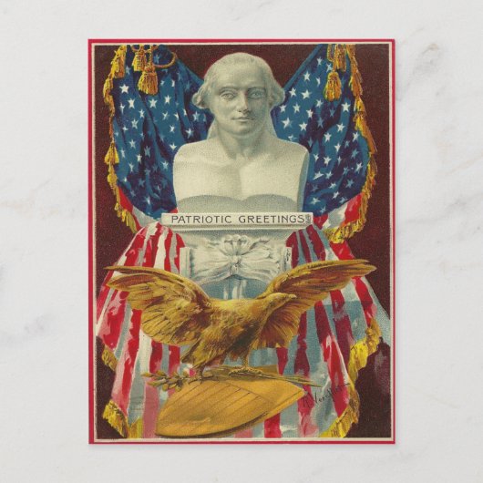 愛国的な挨拶 ポストカード (正面)