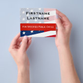 愛国的な政治キャンペーンフライヤー、小サイズ チラシ (手)