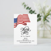 愛国的な政治キャンペーン選挙感謝 ポストカード (スタンド正面)