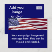 愛国的な政治キャンペーン 案内ポストカード (正面/裏面)