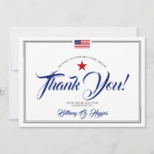 愛国的な政治献金ありがとう サンキューカード (正面)