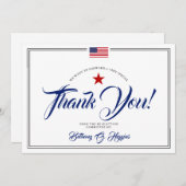 愛国的な政治献金ありがとう サンキューカード (正面/裏面)
