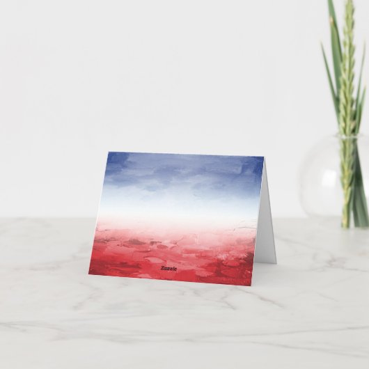 愛国的な政治運動のイベントまたは貢献者 サンキューカード (裏面)