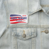 愛国的な政治運動の候補者名前をカスタムする 名札 (インサイチュ)