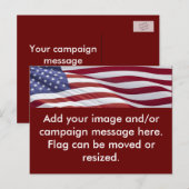 愛国的な政治運動 案内ポストカード (正面/裏面)