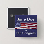 愛国的な政治運動 缶バッジ (正面&裏面)