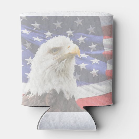 愛国的な星とストライプのクーラーボックス 缶クーラー (裏面)