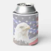 愛国的な星とストライプのクーラーボックス 缶クーラー (缶裏面)