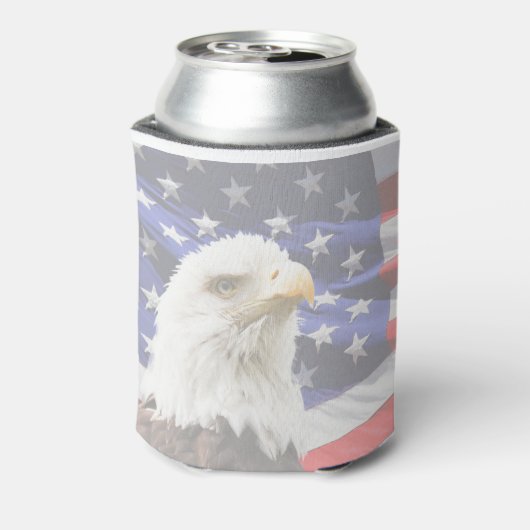 愛国的な星とストライプのクーラーボックス 缶クーラー (缶裏面)