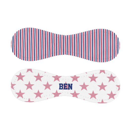 愛国的な星とストライプのネーム入り 全米の子供たちに楽しい 野球ボール (パネル)