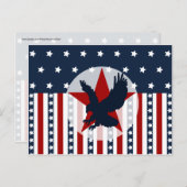 愛国的な星とストライプはげ鷲アメリカ ポストカード (正面/裏面)