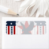 愛国的な星とストライプはげ鷲アメリカ ラベル (インサイチュ)