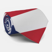 愛国的な星とストライプブルーホワイトホリデー ネクタイ (ロール)