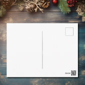 愛国的な星と光のホリデー wreath ありがとう ポストカード