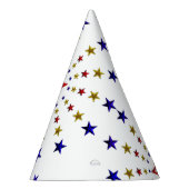 愛国的な星のパターンパーティー帽子 パーティーハット (右)