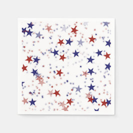愛国的な星のパターン アメリカ独立記念日 スタンダードカクテルナプキン