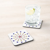 愛国的な星のパターン コースター (右側)