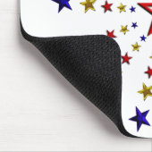 愛国的な星のパターン マウスパッド (コーナー)